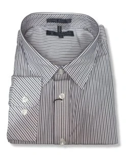 Pilbara Mens Stripe Dual Pocket Long Sleeve Shirt
