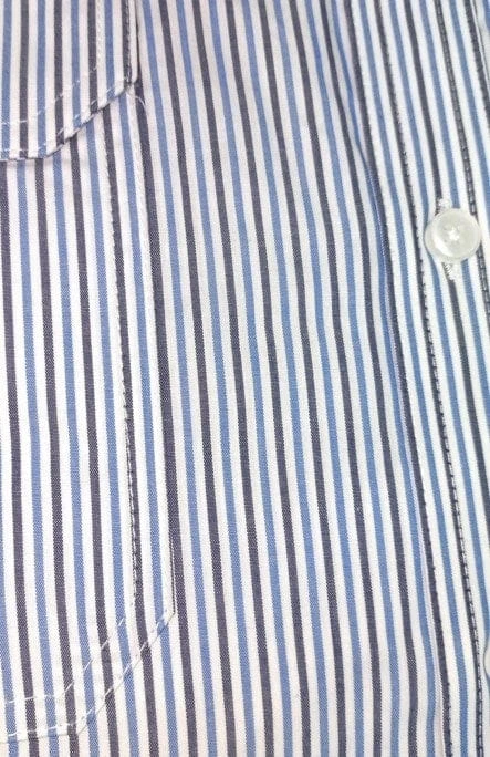 Pilbara Mens Stripe Dual Pocket Long Sleeve Shirt - Image 5