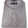 Pilbara Mens Stripe Dual Pocket Short Sleeve Shirt