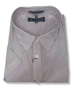 Pilbara Mens Stripe Dual Pocket Short Sleeve Shirt