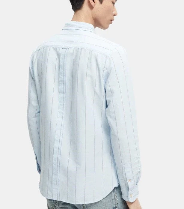 Scotch & Soda Mens Yarn-Dyed Organic Cotton Shirt - Image 2