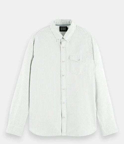 Scotch & Soda Mens Yarn-Dyed Organic Cotton Shirt - Image 4