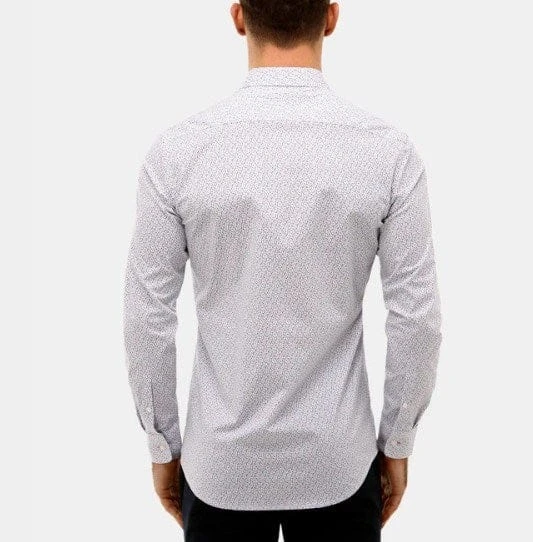 Brooksfield Mens Stretch Shirt - Pink 2 Brooksfield Mens Stretch Shirt - Pink - Image 2