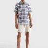 Tommy Hilfiger Mens Check Pure Cotton Short Sleeve Shirt