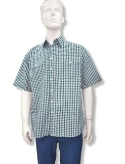 Bisley Mens Green Check Shirt