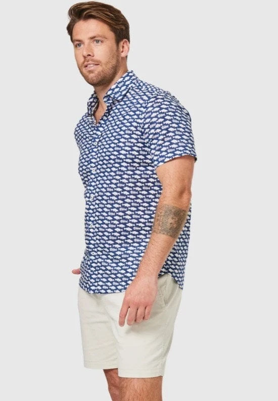 Blazer Mens Newman Short Sleeve Print Shirt 2 Blazer Mens Newman Short Sleeve Print Shirt - Image 2