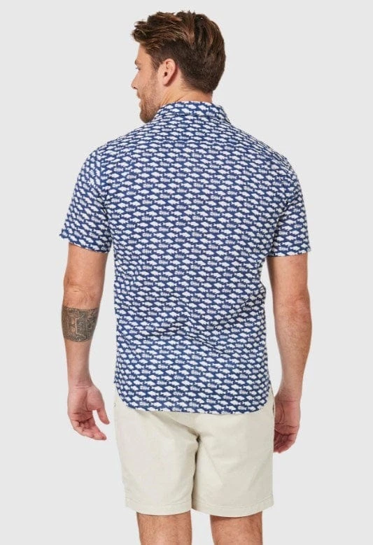 Blazer Mens Newman Short Sleeve Print Shirt 3 Blazer Mens Newman Short Sleeve Print Shirt - Image 3