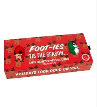 Fooot-Ies Holiday Holidays 3 Pack Gift Box - Image 3
