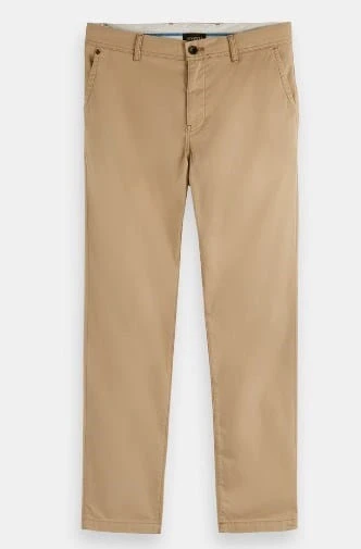 Scotch & Soda Mens Stuart Regular Slim Fit Chinos - Image 4