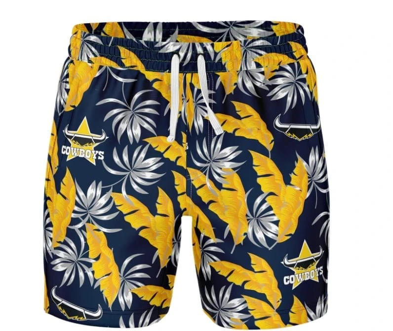Ashtabula Mens Cowboys Paradise Volley Swim Shorts