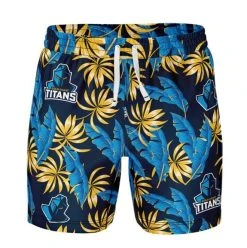 Ashtabula Mens NRL Titans Paradise Volley Swim Shorts