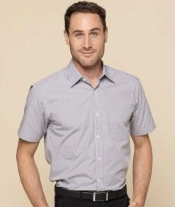 Gloweave Mens Westgarth Gingham Short Sleeve Shirt