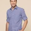 Gloweave Mens Westgarm Gingham Long Sleeve Slim Fit Shirt