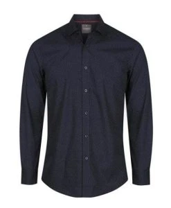 Alternative view of Gloweave Soho Mens Dot Print Long Shirt