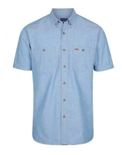 Gloweave Mens Icon Industrial Chambray Short Sleeve -RM Williams Store Screenshot 202022 12 15 20122345