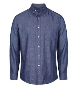 Alternative view of Gloweave Mens Denim Dobby Long Sleeve Shirt