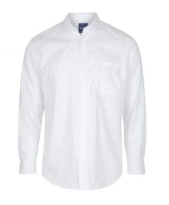 Gloweave Mens Westwood Herringbone Stripe Long Sleeve Shirt