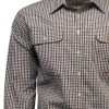 Bisley Mens Small Check Brown Shirt