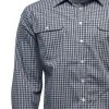 Bisley Mens Small Check Light Blue Shirt