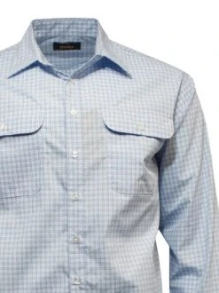 Bisley Mens Big Check Light Blue Shirt