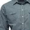 Bisley Mens Small Check Green Shirt