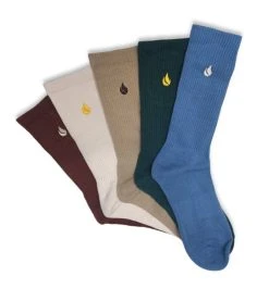 Fooot-Ies Mens Blaze 5 Pack Sneaker Sock