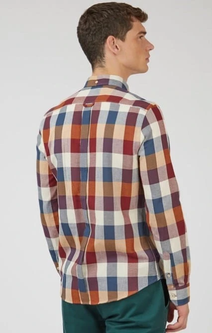 Ben Sherman Mens Oxford Blocked Shirt 2 Ben Sherman Mens Oxford Blocked Shirt - Image 2