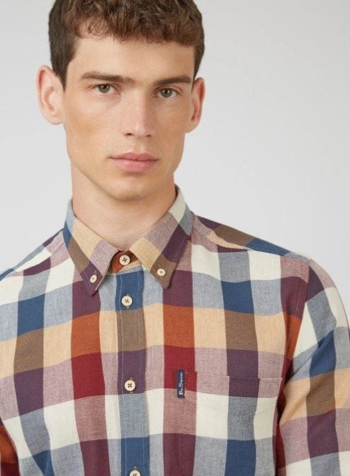 Ben Sherman Mens Oxford Blocked Shirt 3 Ben Sherman Mens Oxford Blocked Shirt - Image 3