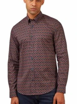 Ben Sherman Mens Paisley Print Shirt