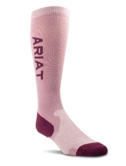 Ariat Unisex Pink Performance Socks