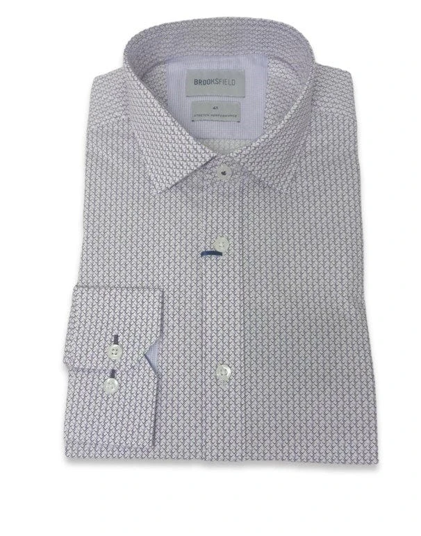 Brooksfield Mens Stretch Performance Shirt 1 Brooksfield Mens Stretch Performance Shirt