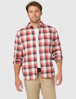 Blazer Mens Flynn Long Sleeve Brushed Check Shirt