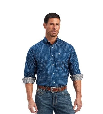 Ariat Mens Wrinkle Free Casual Sterling Long Sleeve Shirt
