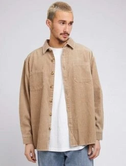 Silent Theory Mens Cord Overshirt