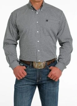 Alternative view of Cinch Mens Geometric Print Button Down Western Shirt