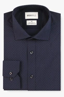 Brooksfield Mens Stretch Performance Shirt
