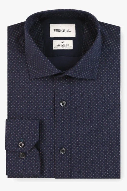 Brooksfield Mens Stretch Performance Shirt 1 Brooksfield Mens Stretch Performance Shirt