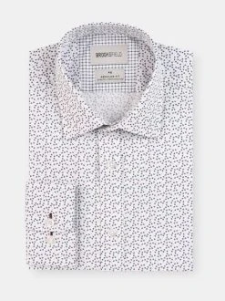 Brooksfield Mens Stretch Performance Shirt