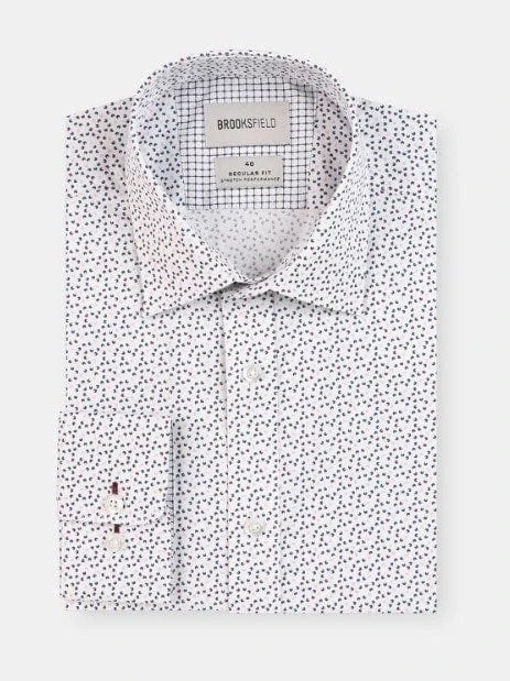 Brooksfield Mens Stretch Performance Shirt 1 Brooksfield Mens Stretch Performance Shirt
