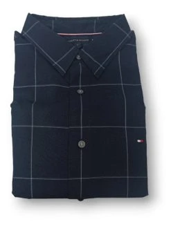 Tommy Hilfiger Mens Windowpane Shirt