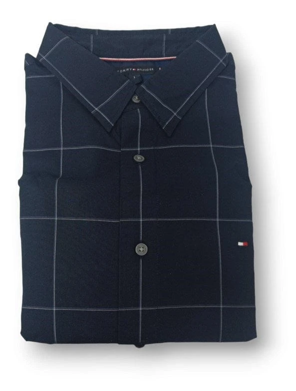 Tommy Hilfiger Mens Windowpane Shirt