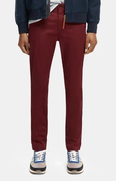 Scotch & Soda Mens Mott Super-Slim Organic Cotton Twill Chino