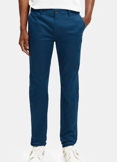 Scotch & Soda Mens Mott Super-Slim Organic Cotton Twill Chino - Image 4