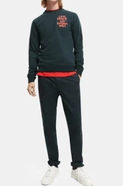 Scotch & Soda Mens Stuart Organic Regular Slim-Fit Stretch Chino