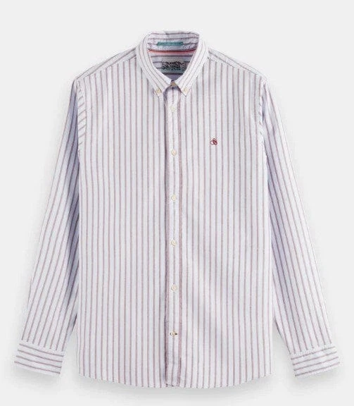 Scotch & Soda Mens Essentials Stried Organic Cotton