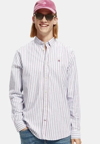 Scotch & Soda Mens Essentials Stried Organic Cotton - Image 2