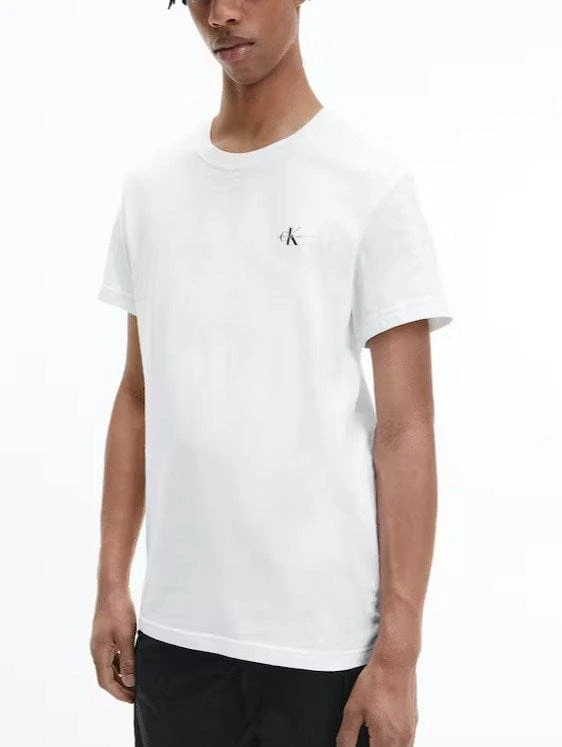 Calvin Klein Mens 2 Pack Monogram Logo T-Shirt 2 Calvin Klein Mens 2 Pack Monogram Logo T-Shirt - Image 2