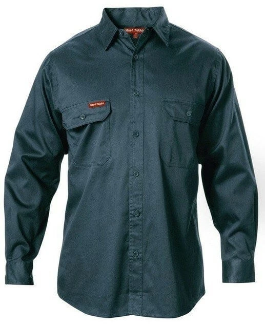 Hard Yakka Long Sleeve Open Front Drill Shirt - Image 2