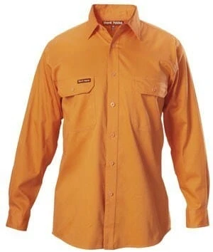 Hard Yakka Long Sleeve Open Front Drill Shirt - Image 6