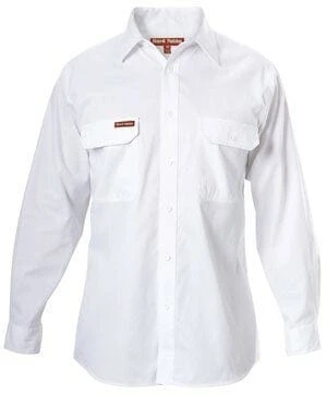 Hard Yakka Long Sleeve Open Front Drill Shirt - Image 7